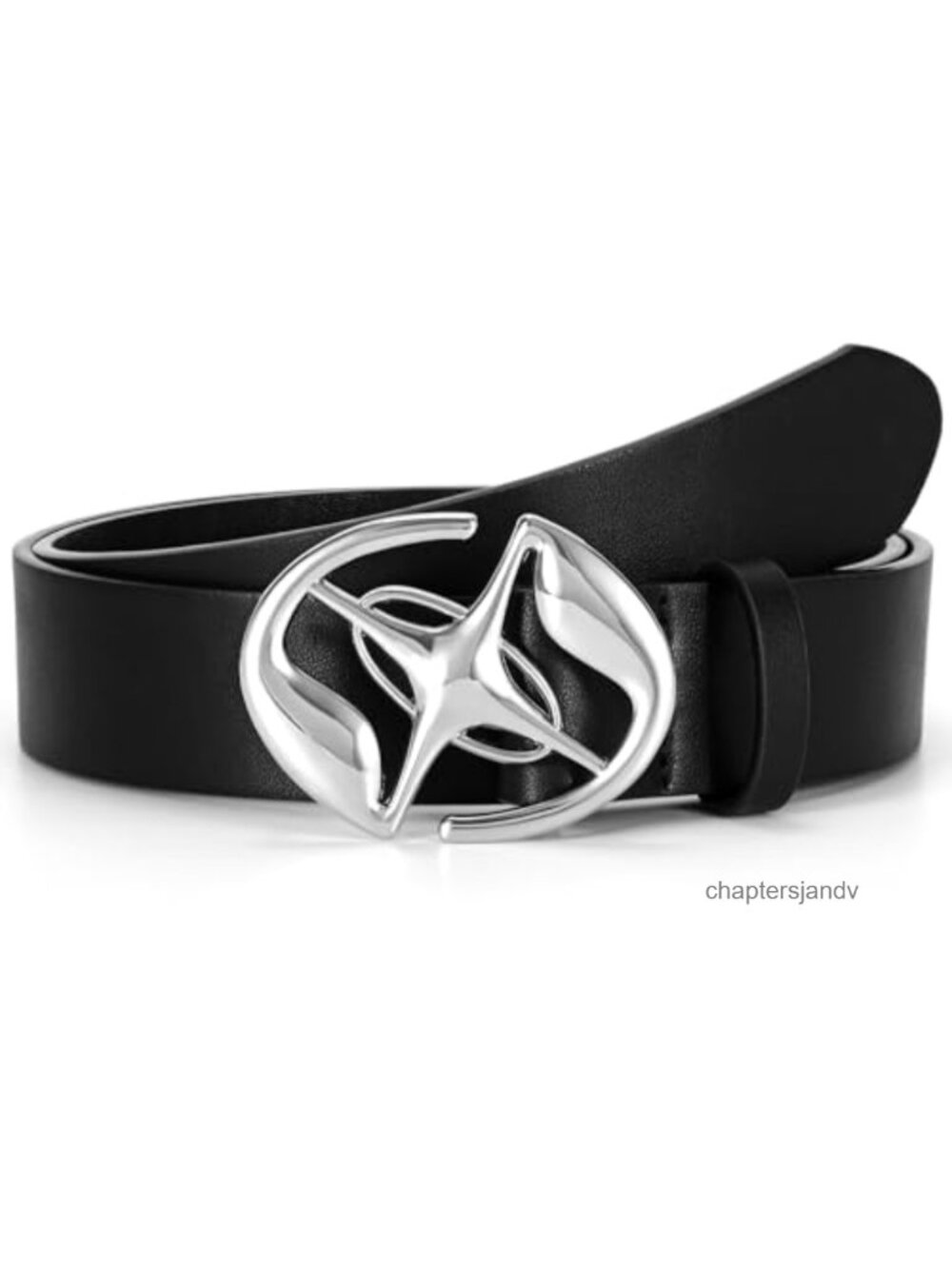 Rhinestone Cross Belt Cowboy Cowgirl Bling Leather Belt with Star Buckle